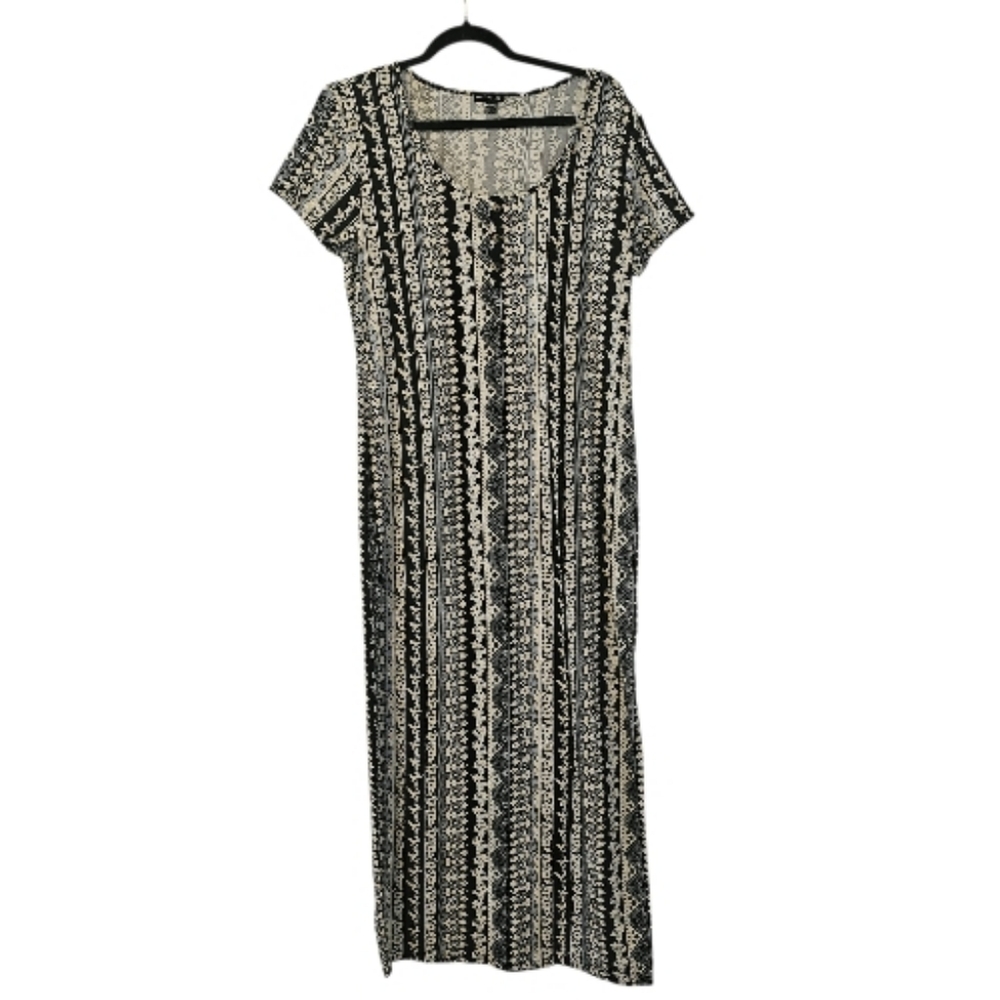 Multi-Coloured Magazine Women's All Over Printed Cap Sleeve Floral Maxi Dress